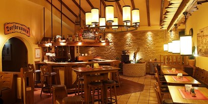 Essen-gehen - Saarland - urige Gastlichkeit im Lokal - Restaurant Dorfbrunnen