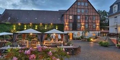 Essen-gehen - Sachsen-Anhalt - Garten vom Restaurant Weinstube - Weinstube im Romantik Hotel am Brühl