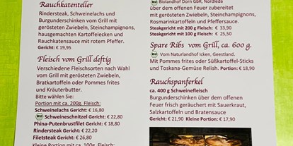 Essen-gehen - Deutschland - Speisenkarte Seite 2 ab April 2022 - Rauchkate Beverstedt