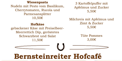 Essen-gehen - Mecklenburg-Vorpommern - Hofcafé & Hofküche Bernsteinreiter Hirschburg
