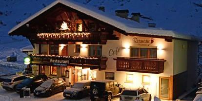 Essen-gehen - rollstuhlgerecht - unser Restaurant Hotel Rosmarie im Winter - Hotel - Restaurant Rosmarie