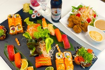 Restaurant: 1 jährige Jubiläums-Präsentation mit Stauder Pils - Sushi Bistro Byakko